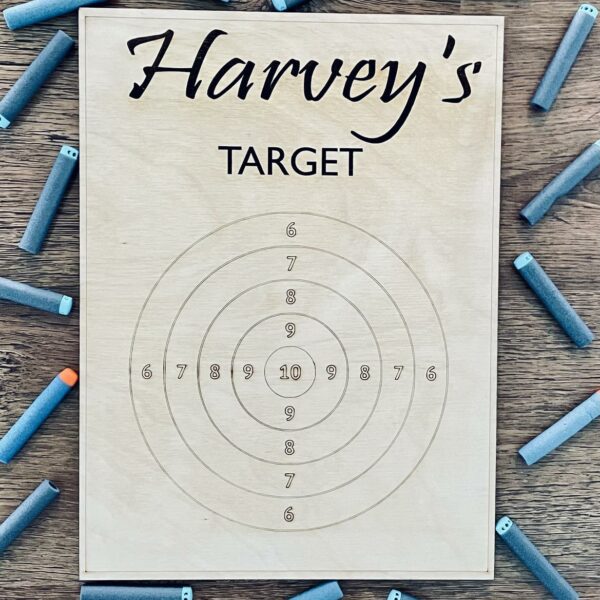 Personalised presents for boys. Personalised Nerf Target