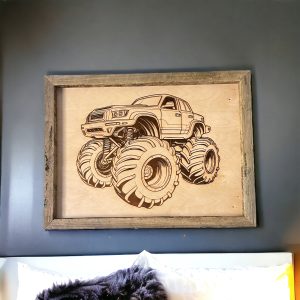 monster truck wall art