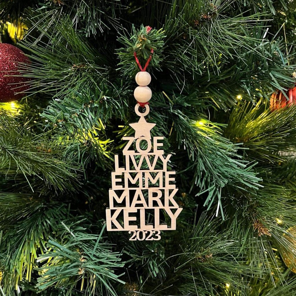 Personalised christmas decoration, personalised christmas gifts