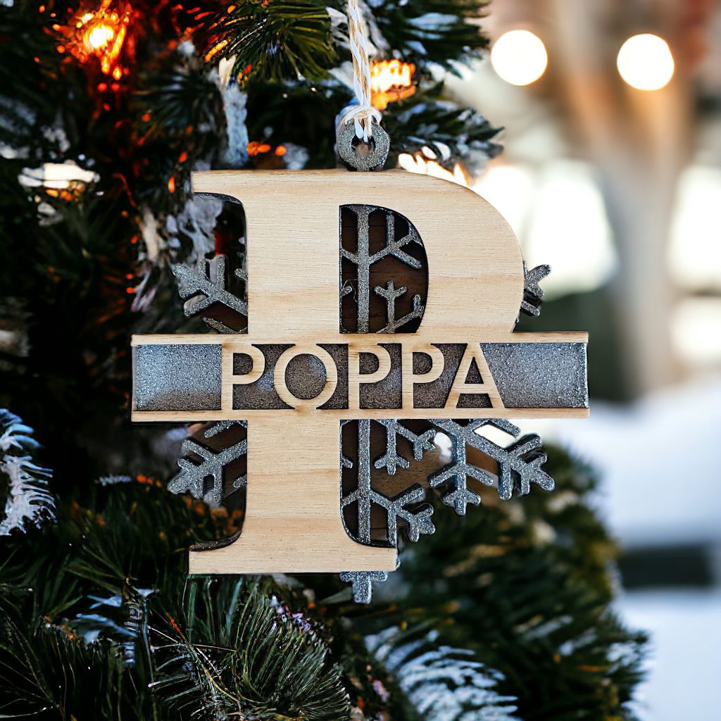 personalised christmas decoration