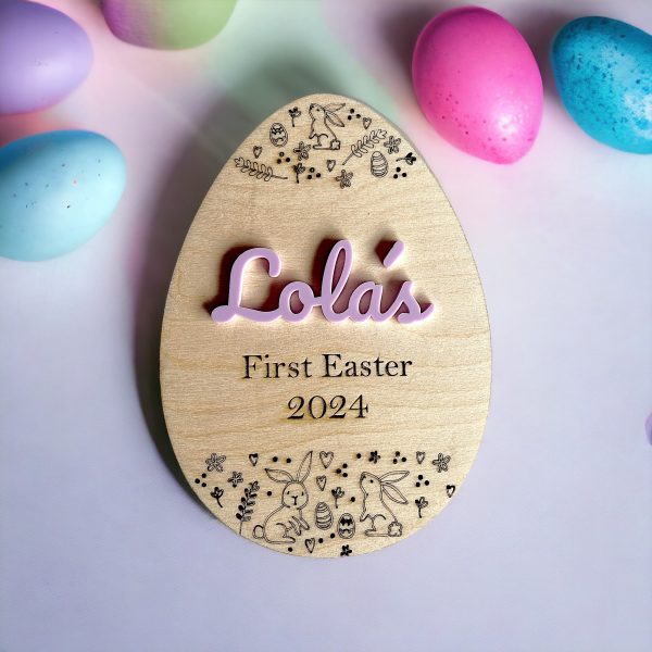 Personalised My First Easter Plaque, personalised easter gifts