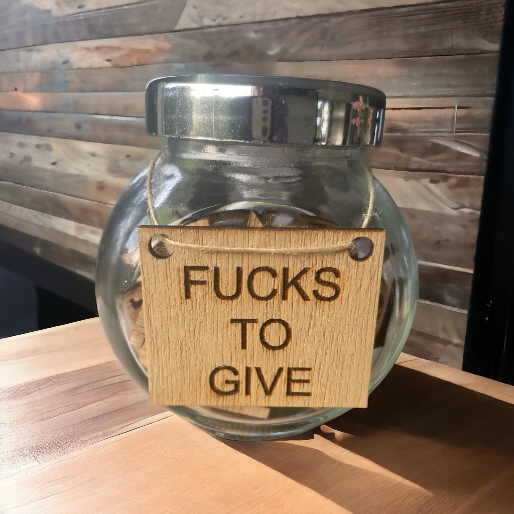 Jar of f*cks. Funny gift, secret santa gift