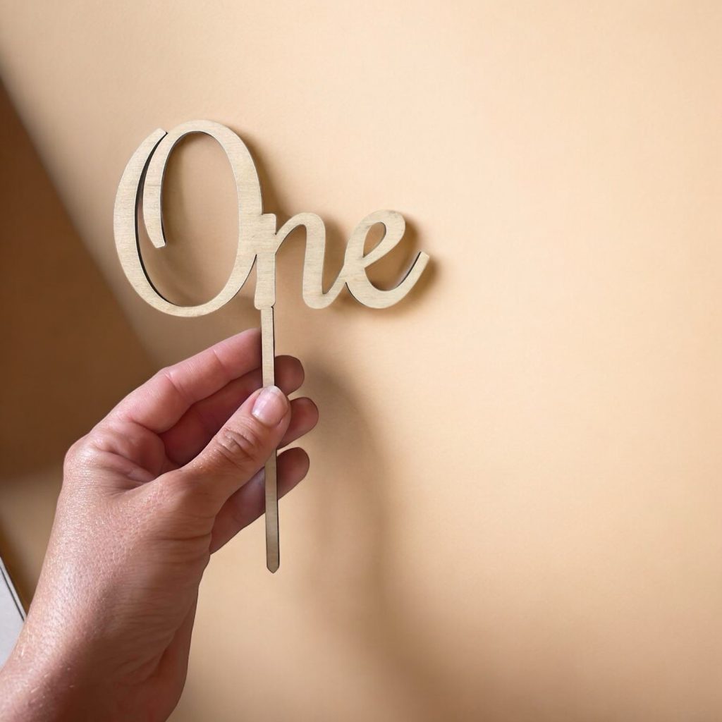 Personalised cake topper