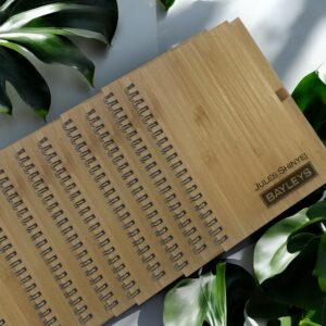 Commercial gifts bulk. bamboo notebooks