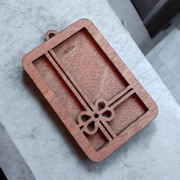 wooden gift card holder