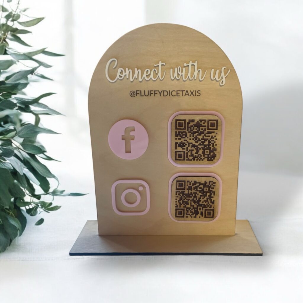 custom made qr code sign