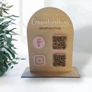custom made qr code sign