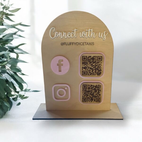 custom made qr code sign