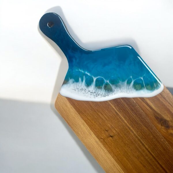 Resin Art Chopping Board - with cheese knives - Image 2