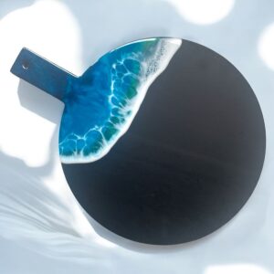 Resin Art Black Paddle Board #2