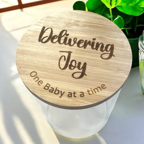Personalised Midwife Lolly Jar
