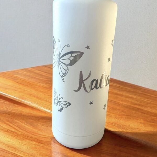 Personalised Butterflies Drink Bottle (Available in 7 colours)