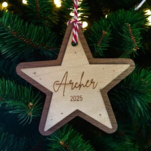 Personalised Star Christmas Decoration
